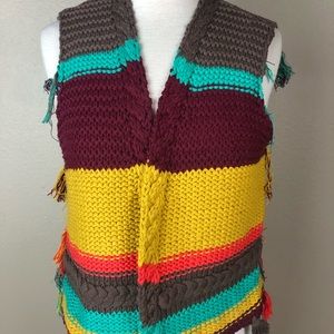 Multicolor Ivy Jane Knotted Vest Size S